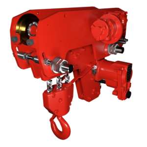 POLIPASTO Y CARRO NEUMÁTICO BAJA ALTURA PERDIDA RED ROOSTER TMH-9000/3-LHR