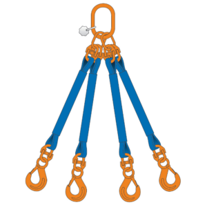 ESLINGAS DE POLIESTER 4 RAMALES CON ACCESORIOS DE CADENA REMA G10