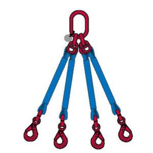 ESLINGAS DE POLIESTER 4 RAMALES CON ACCESORIOS DE CADENA G8